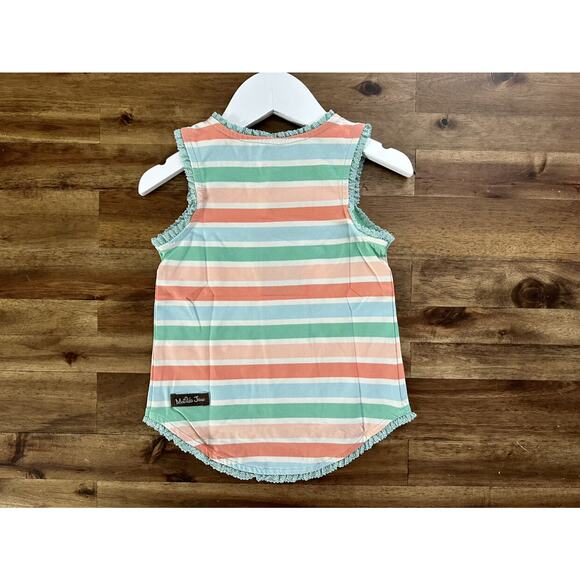 NWT Matilda Jane Enchanted Garden Marble Falls Knit Striped Green Blue Tank Top - Picture 6 of 8